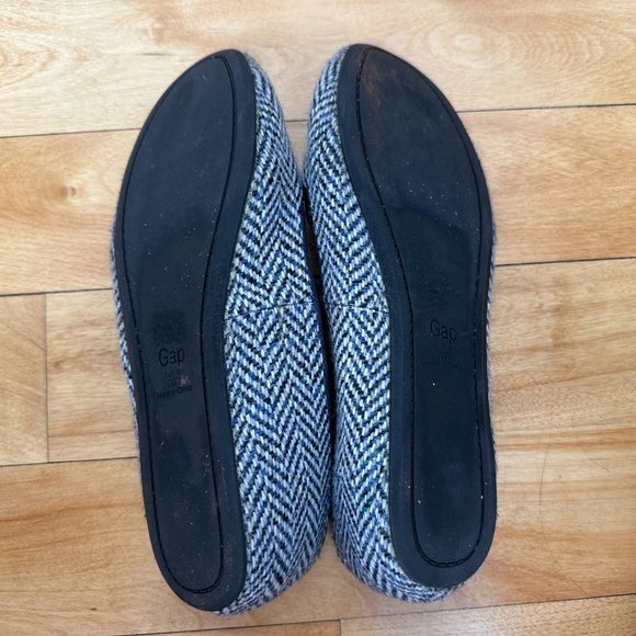Gap Blue White Black Flats Size 8 - Picture 2 of 4